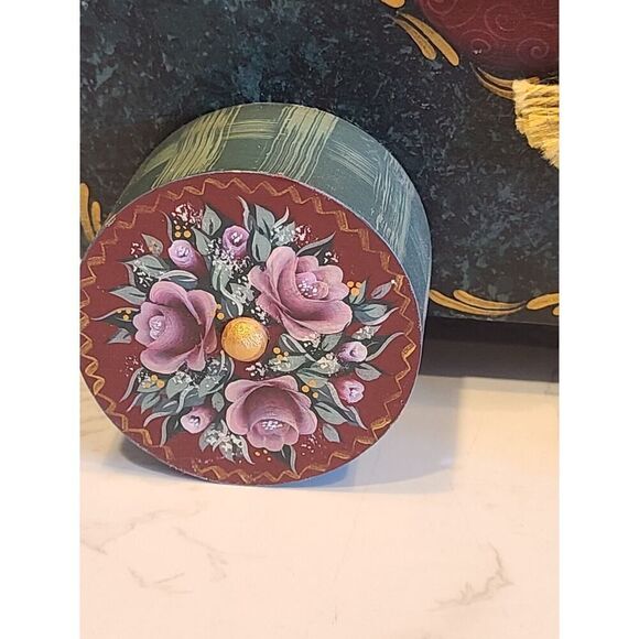 1994 HandMade SantaClaus Duck Sleigh Solid Wood Figurine Folk Art One Of A Kind - Picture 5 of 12